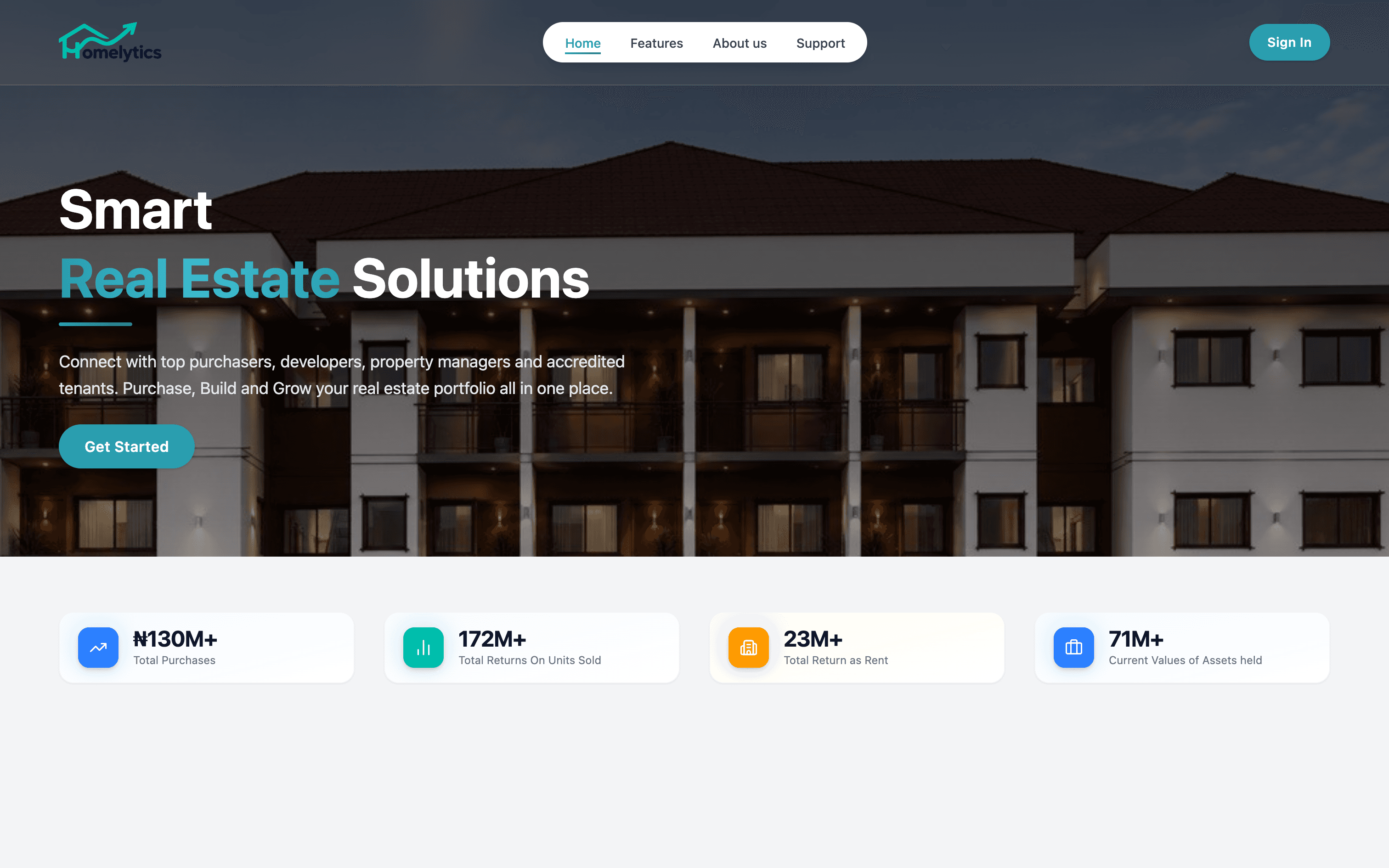 Homelytics website